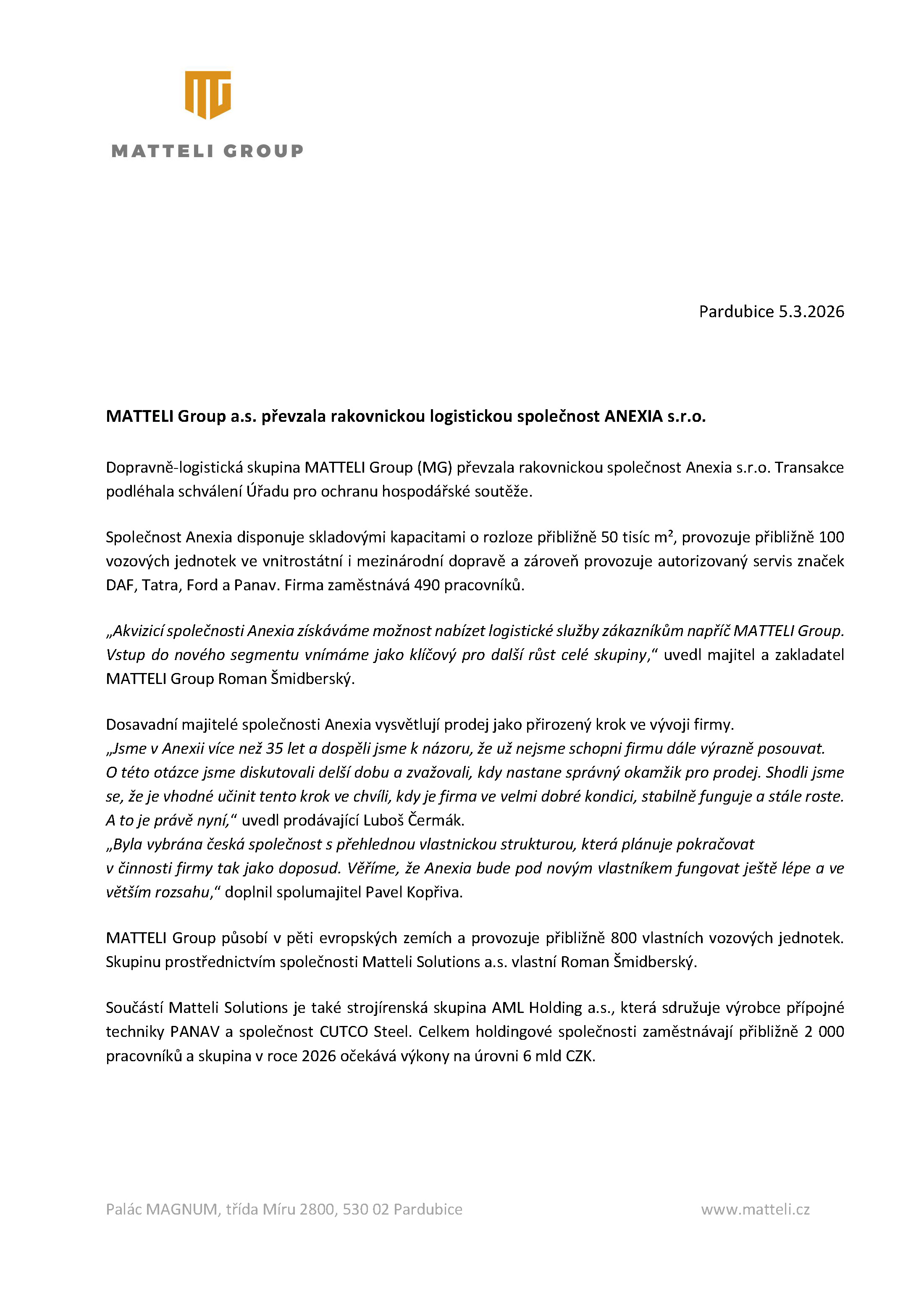 AML - Aktualita - 6.3.2026